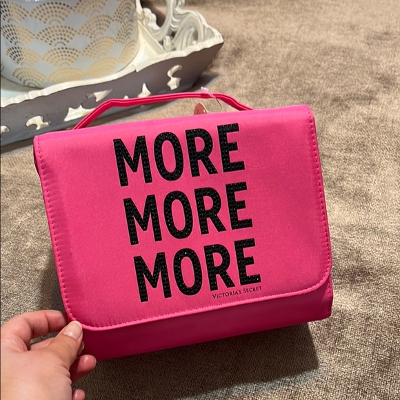 NWT Victoria's Secret Expandable Pink Bag Cosmetic Bag - Picture 11 of 11